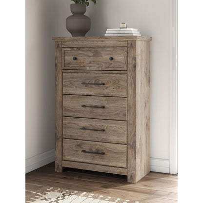 Signature Design by Ashley Rusticott PCB2260 8 pc King Panel Bedroom Set - American Furniture of Slidell