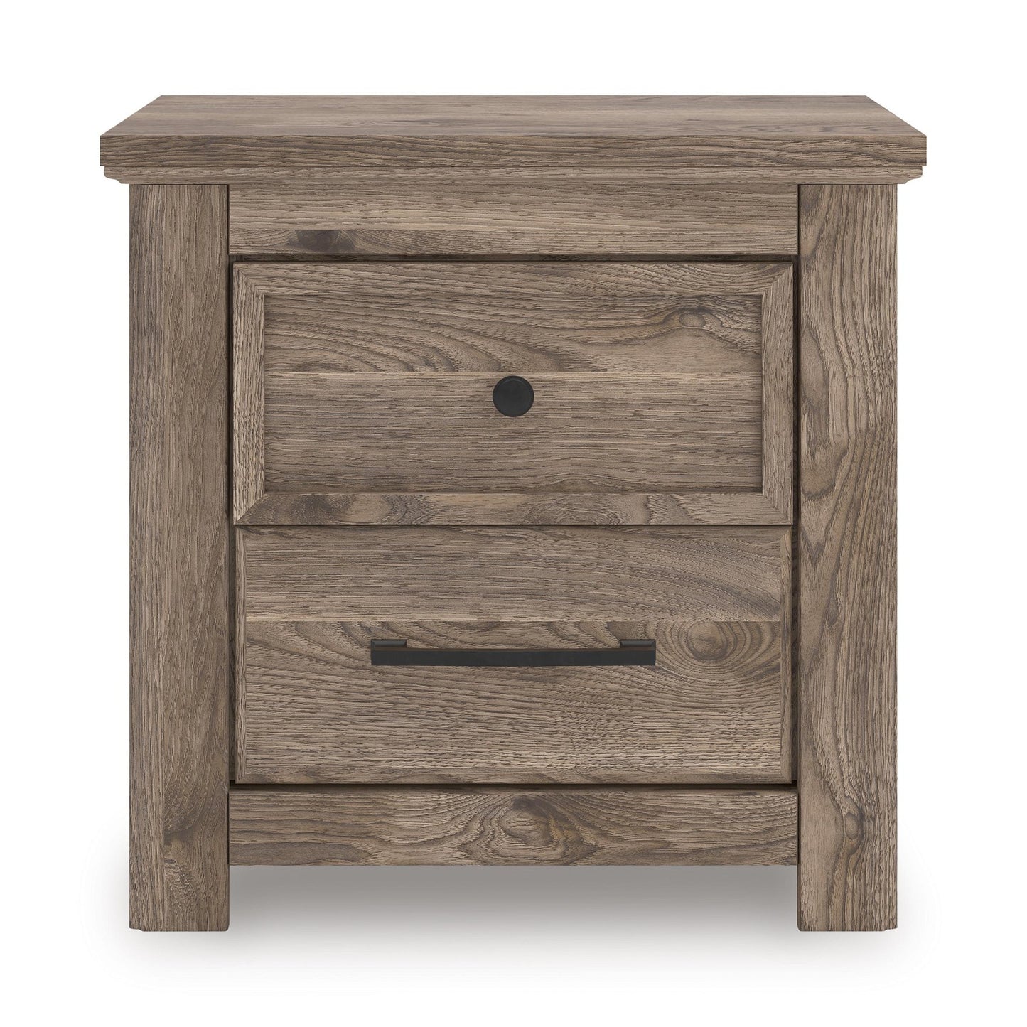 Signature Design by Ashley Rusticott PCB2260 - 92 Two Drawer Night Stand - American Furniture of Slidell
