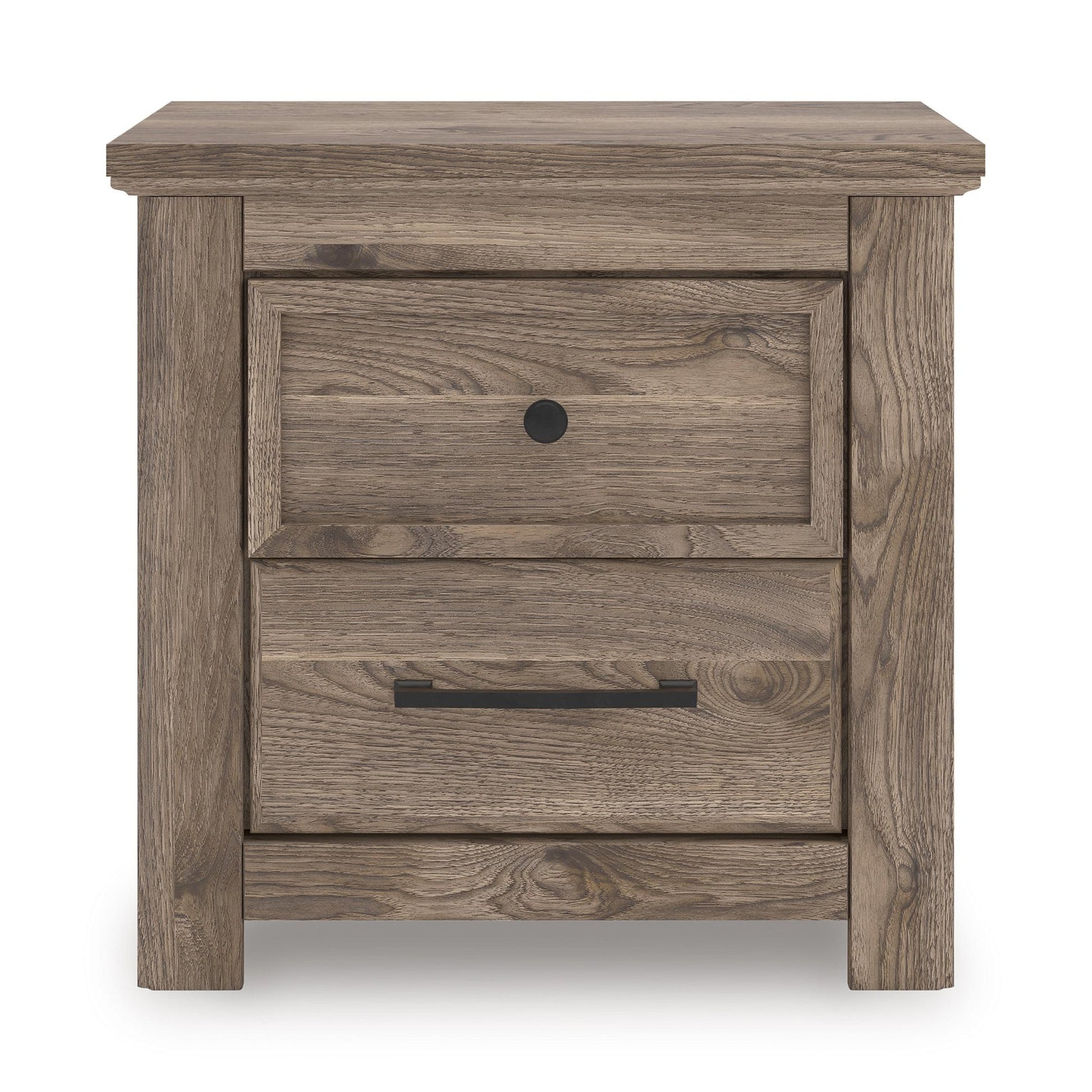 Signature Design by Ashley Rusticott PCB2260 - 92 Two Drawer Night Stand - American Furniture of Slidell