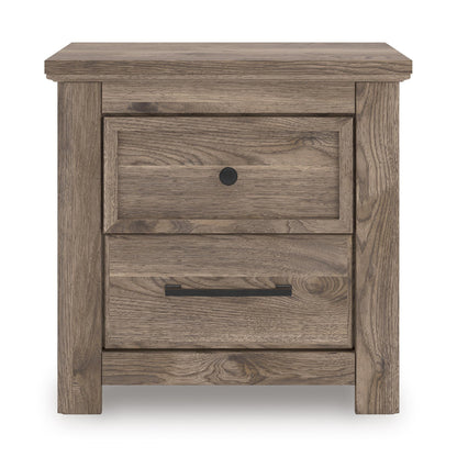 Signature Design by Ashley Rusticott PCB2260 - 92 Two Drawer Night Stand - American Furniture of Slidell
