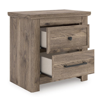 Signature Design by Ashley Rusticott PCB2260 - 92 Two Drawer Night Stand - American Furniture of Slidell
