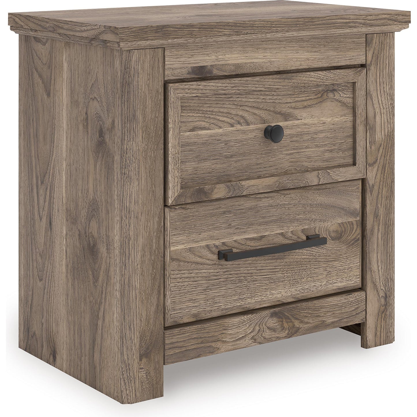 Signature Design by Ashley Rusticott PCB2260 - 92 Two Drawer Night Stand - American Furniture of Slidell