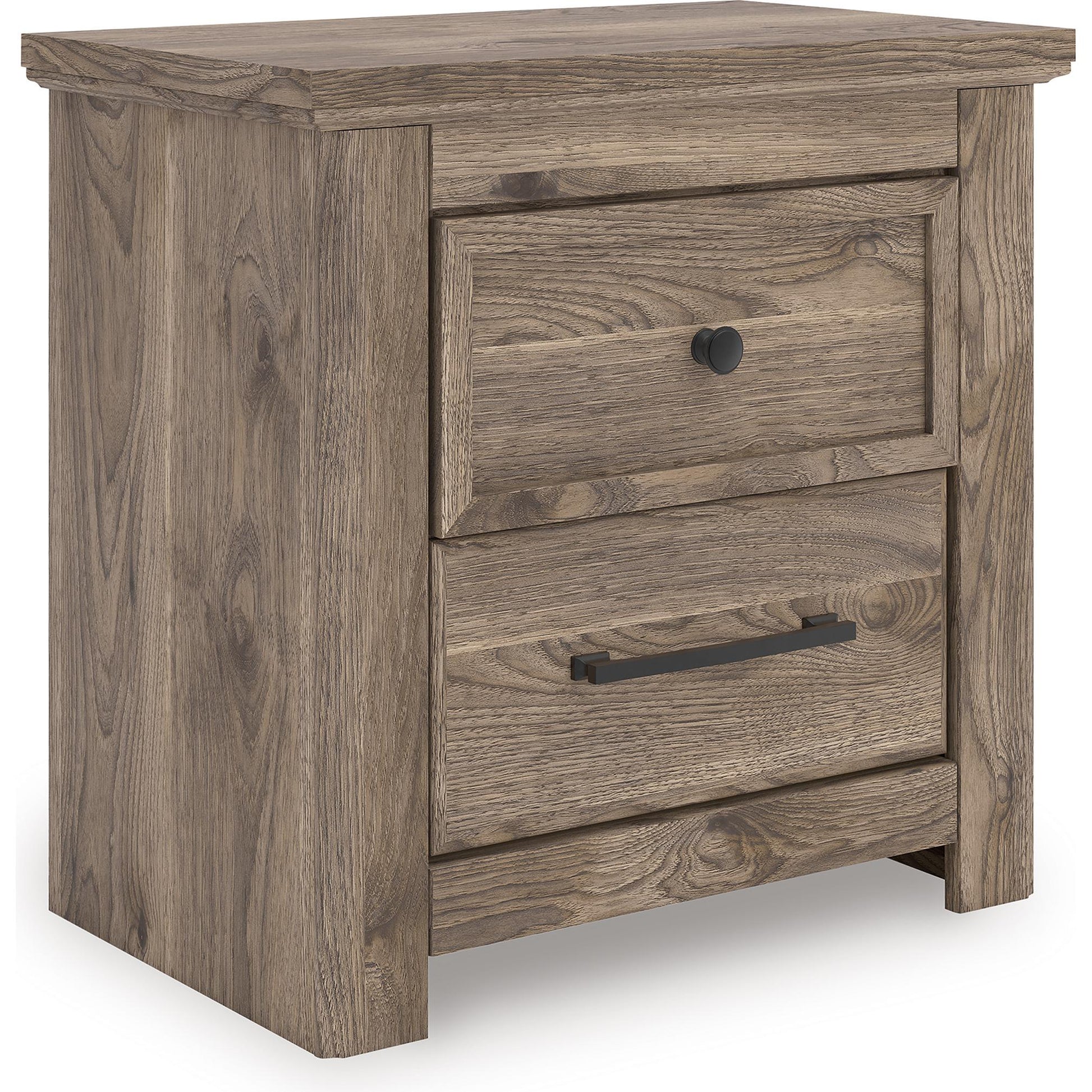 Signature Design by Ashley Rusticott PCB2260 - 92 Two Drawer Night Stand - American Furniture of Slidell