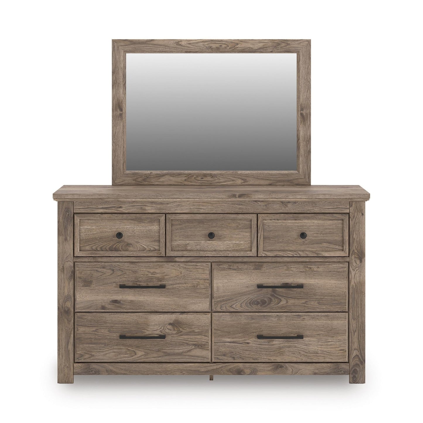 Signature Design by Ashley Rusticott PCB2260B1 Dresser and Mirror - American Furniture of Slidell