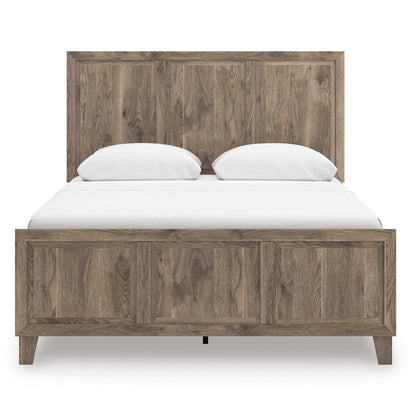 Signature Design by Ashley Rusticott PCB2260B2 Queen Panel Bed - American Furniture of Slidell