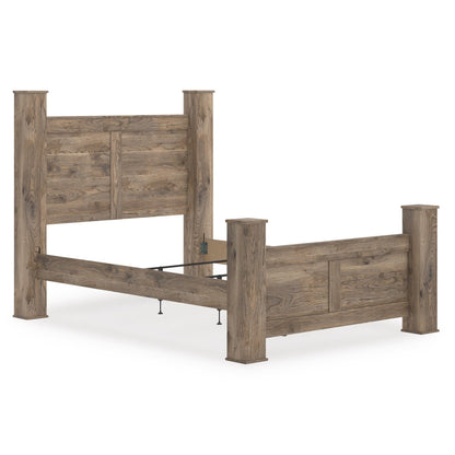 Signature Design by Ashley Rusticott PCB2260B4 Queen Poster Bed - American Furniture of Slidell