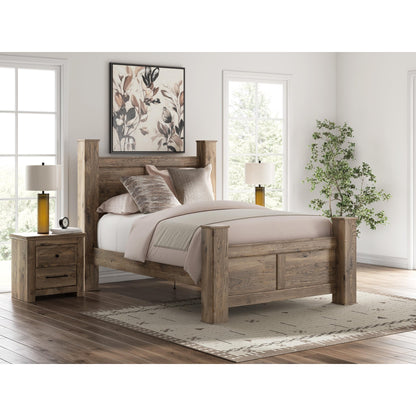 Signature Design by Ashley Rusticott PCB2260B4 Queen Poster Bed - American Furniture of Slidell