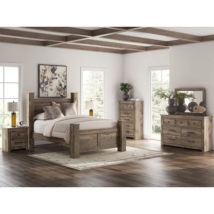 Signature Design by Ashley Rusticott PCB2260B4 Queen Poster Bed - American Furniture of Slidell