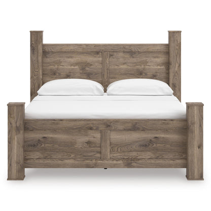 Signature Design by Ashley Rusticott PCB2260B7 King Poster Bed - American Furniture of Slidell