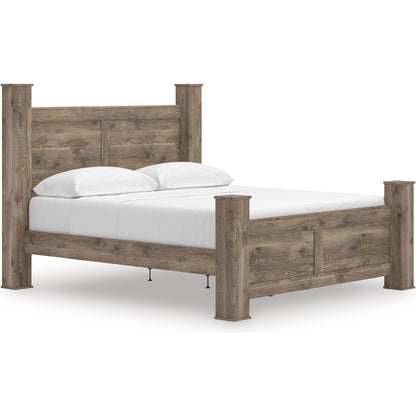 Signature Design by Ashley Rusticott PCB2260B7 King Poster Bed - American Furniture of Slidell