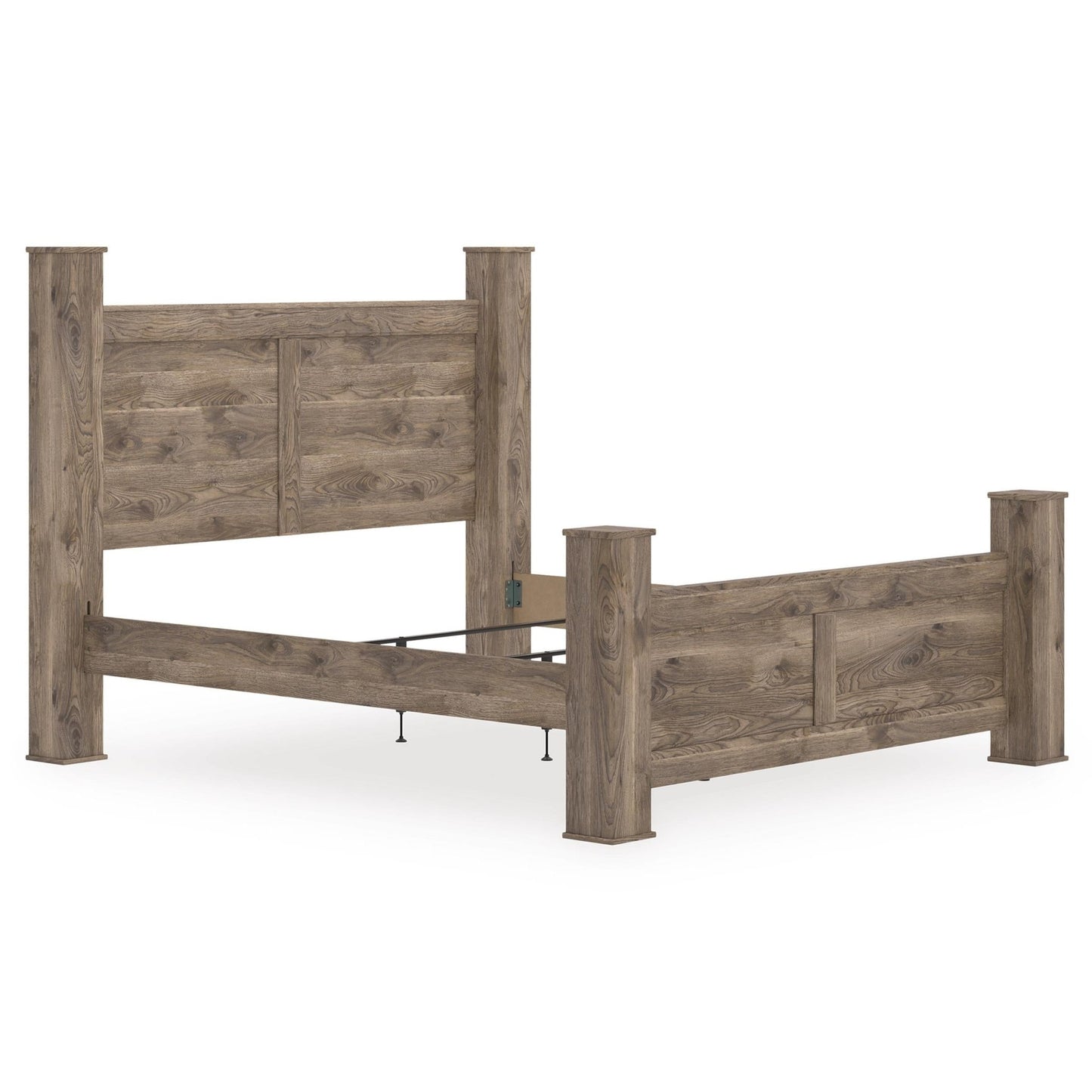 Signature Design by Ashley Rusticott PCB2260B7 King Poster Bed - American Furniture of Slidell