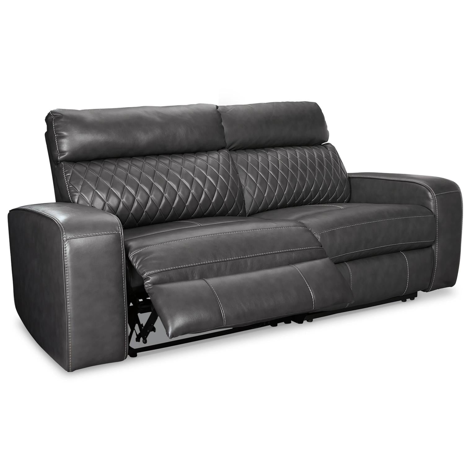 Signature Design by Ashley Samperstone 55203S5 2 pc Power Reclining Sectional - American Furniture of Slidell