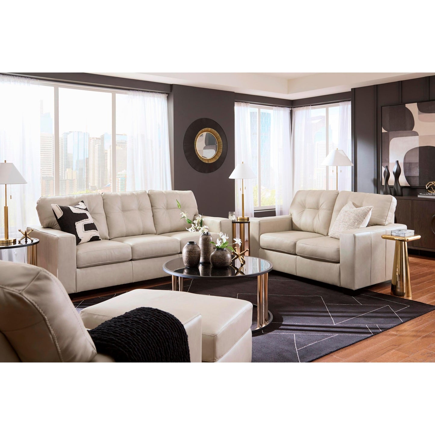 Signature Design by Ashley Santorine 2170814 Ottoman - American Furniture of Slidell