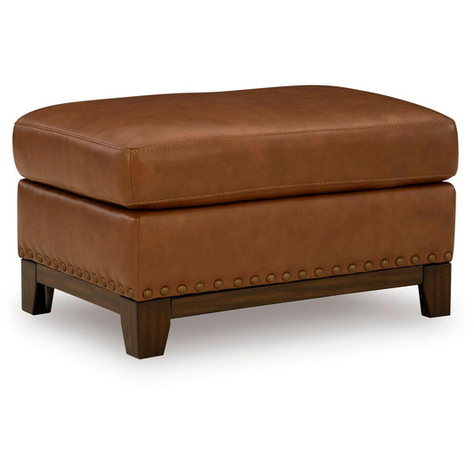 Signature Design by Ashley Saonara Leather Match Ottoman PC7310914 - American Furniture of Slidell