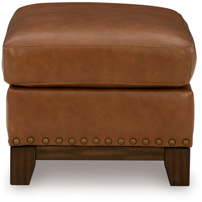 Signature Design by Ashley Saonara Leather Match Ottoman PC7310914 - American Furniture of Slidell