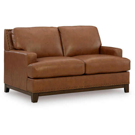 Signature Design by Ashley Saonara Stationary Leather Match Loveseat PC7310935 - American Furniture of Slidell