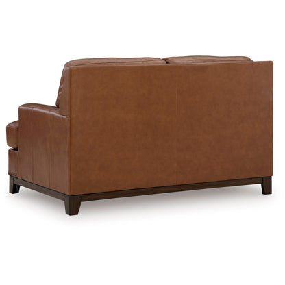 Signature Design by Ashley Saonara Stationary Leather Match Loveseat PC7310935 - American Furniture of Slidell