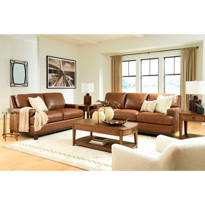 Signature Design by Ashley Saonara Stationary Leather Match Loveseat PC7310935 - American Furniture of Slidell
