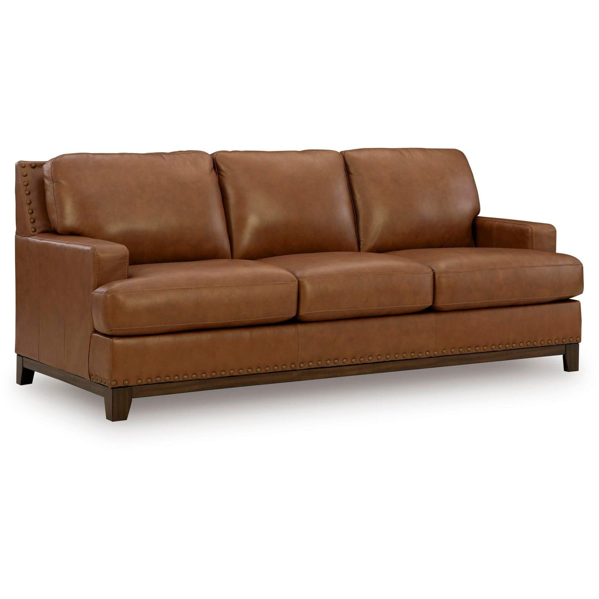 Signature Design by Ashley Saonara Stationary Leather Match Sofa PC7310938 - American Furniture of Slidell