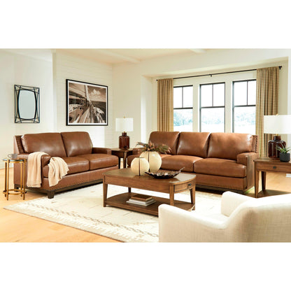 Signature Design by Ashley Saonara Stationary Leather Match Sofa PC7310938 - American Furniture of Slidell