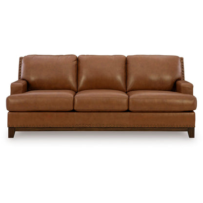 Signature Design by Ashley Saonara Stationary Leather Match Sofa PC7310938 - American Furniture of Slidell
