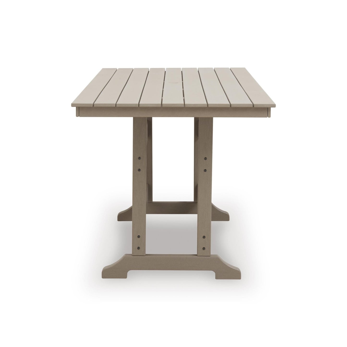 Signature Design by Ashley Seacliff Beach PCP228 - 642 Rectangular Counter Table with Umbrella Option - American Furniture of Slidell