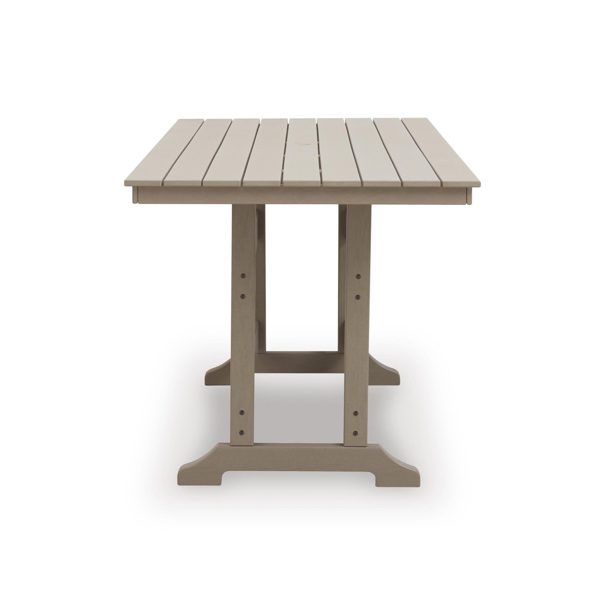 Signature Design by Ashley Seacliff Beach PCP228 - 642 Rectangular Counter Table with Umbrella Option - American Furniture of Slidell