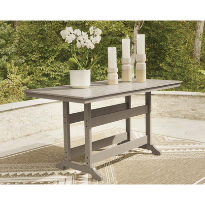 Signature Design by Ashley Seacliff Beach PCP228 - 642 Rectangular Counter Table with Umbrella Option - American Furniture of Slidell