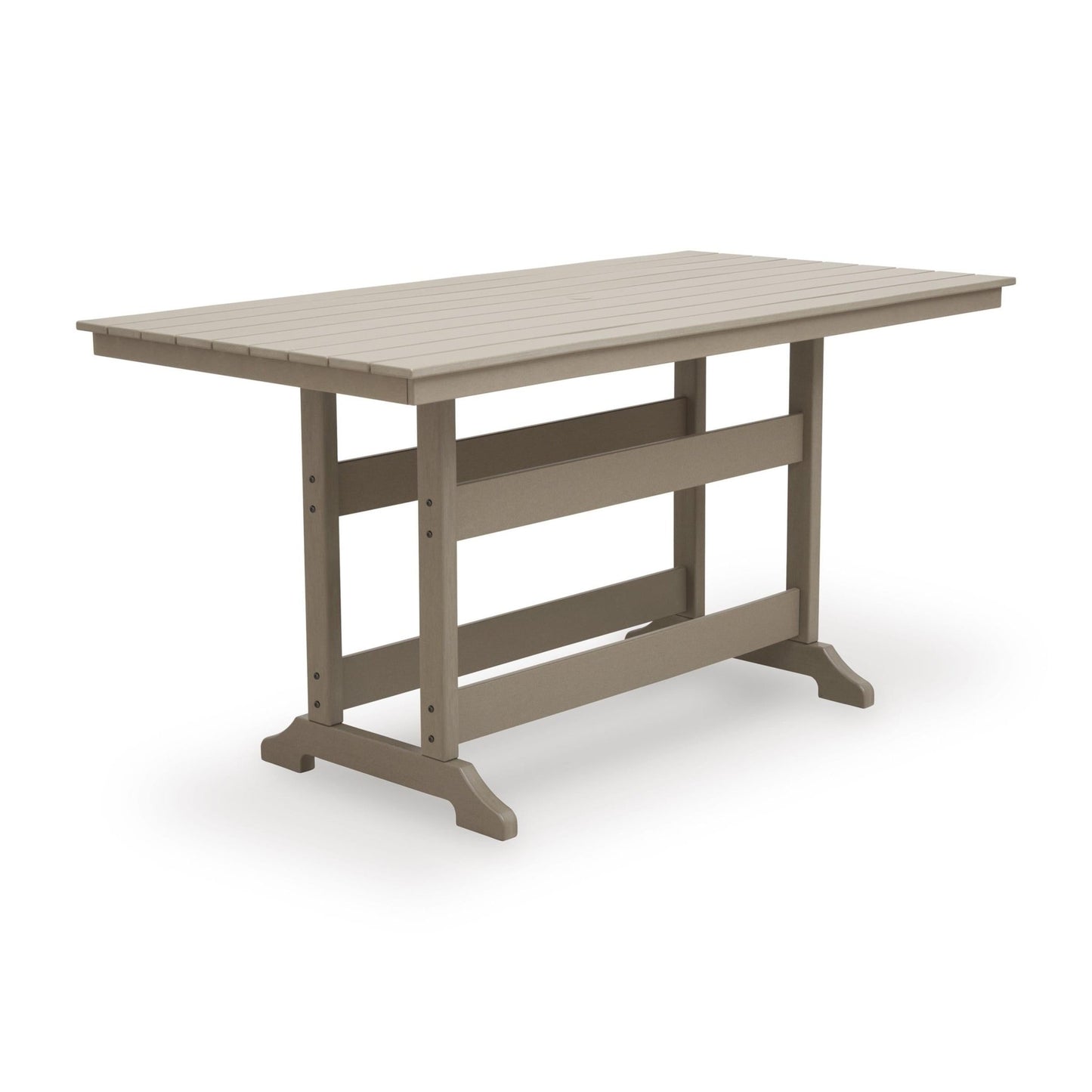 Signature Design by Ashley Seacliff Beach PCP228 - 642 Rectangular Counter Table with Umbrella Option - American Furniture of Slidell