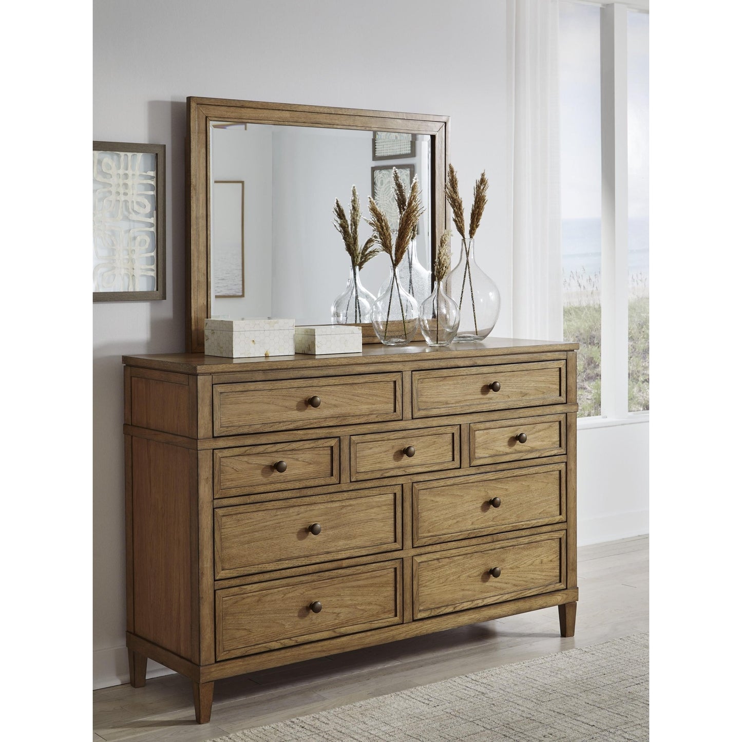 Signature Design by Ashley Sharlance B895B1 Dresser and Mirror - American Furniture of Slidell