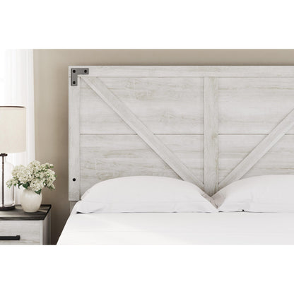 Signature Design by Ashley Shawburn EB4121 - 157 Queen Crossbuck Panel Headboard - American Furniture of Slidell