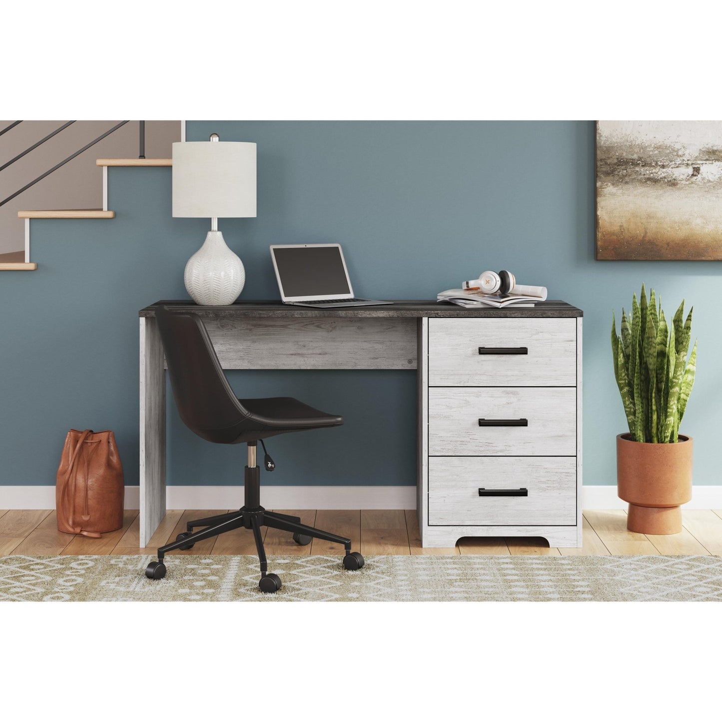 Signature Design by Ashley Shawburn H4121 - 34 Home Office Desk - American Furniture of Slidell