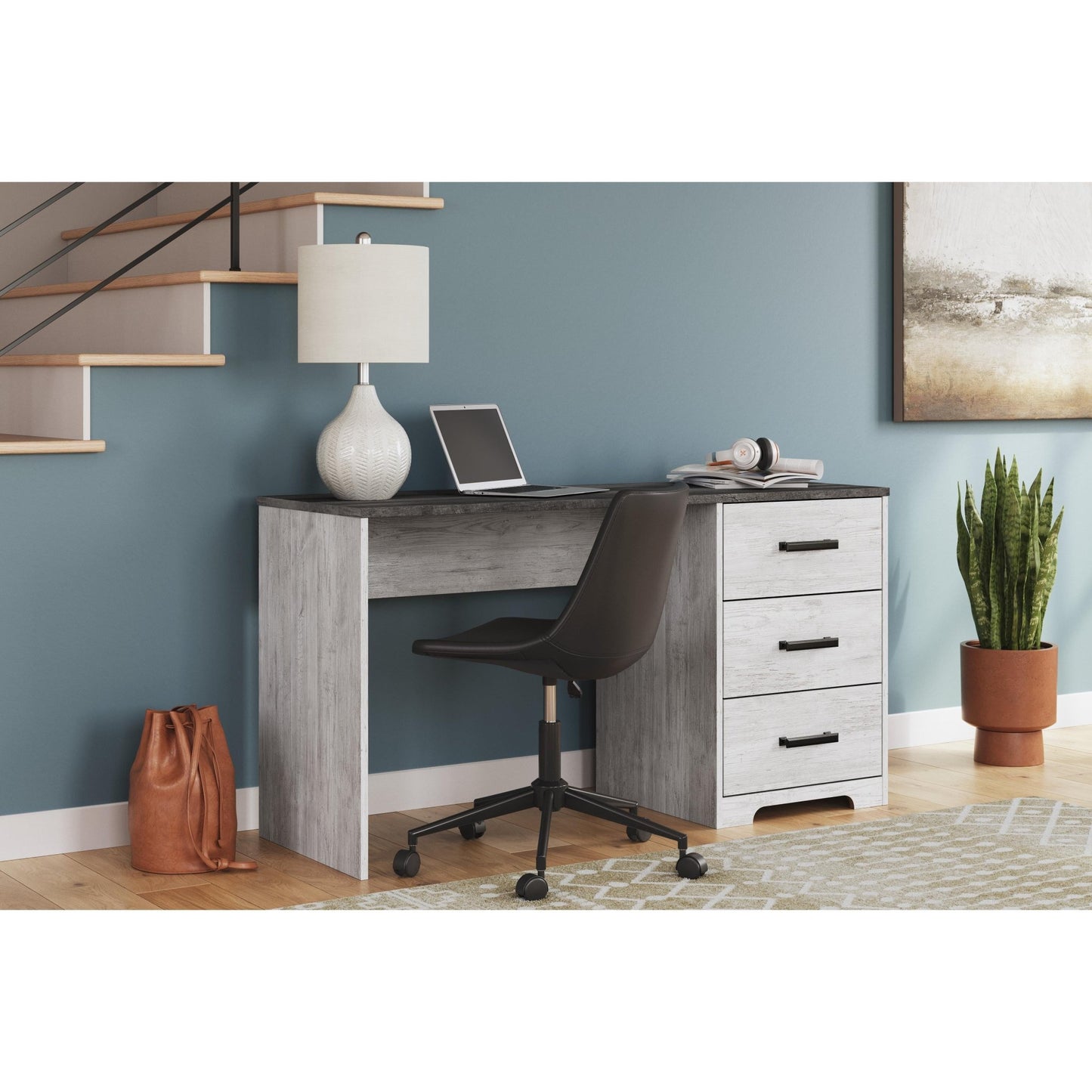 Signature Design by Ashley Shawburn H4121 - 34 Home Office Desk - American Furniture of Slidell