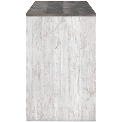 Signature Design by Ashley Shawburn H4121 - 34 Home Office Desk - American Furniture of Slidell
