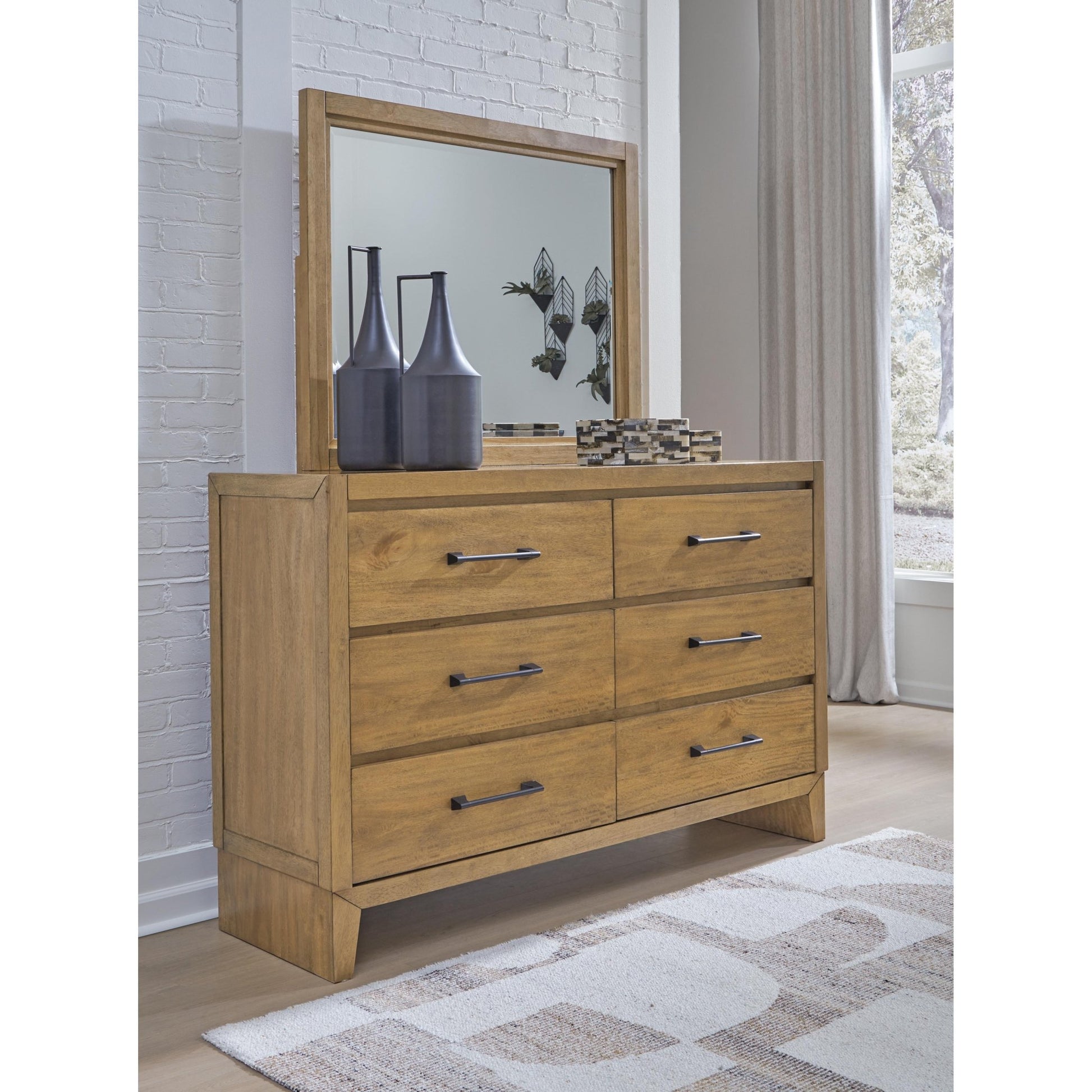 Signature Design by Ashley Sherbana B833B1 Dresser and Mirror - American Furniture of Slidell