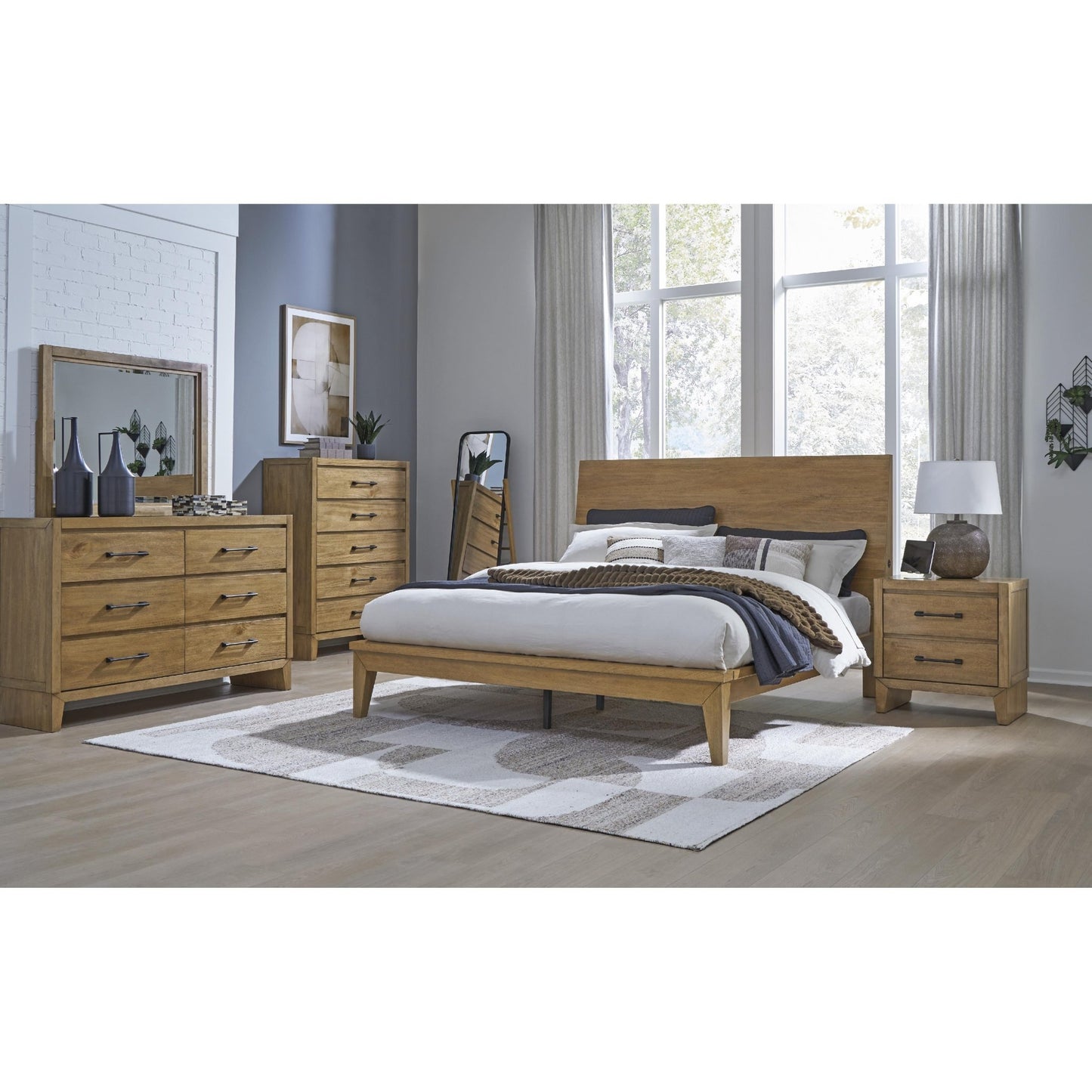 Signature Design by Ashley Sherbana B833B5 California King Panel Bed - American Furniture of Slidell