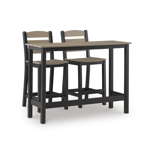 Signature Design by Ashley Shoreline Beach PCP221 - 113 Counter Table Set - American Furniture of Slidell