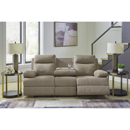 Signature Design by Ashley Side - Swipe PC9140589 Reclining Sofa with Drop Down Table - American Furniture of Slidell