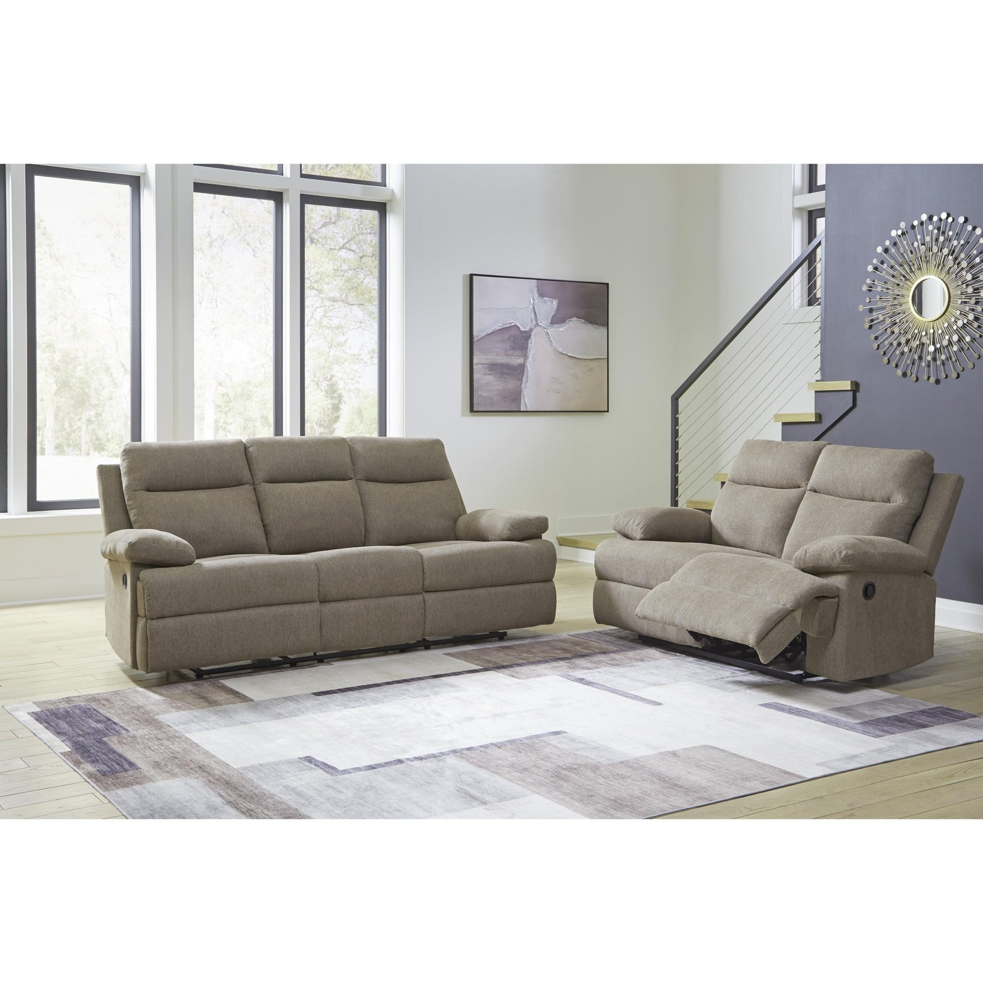 Signature Design by Ashley Side - Swipe PC9140589 Reclining Sofa with Drop Down Table - American Furniture of Slidell