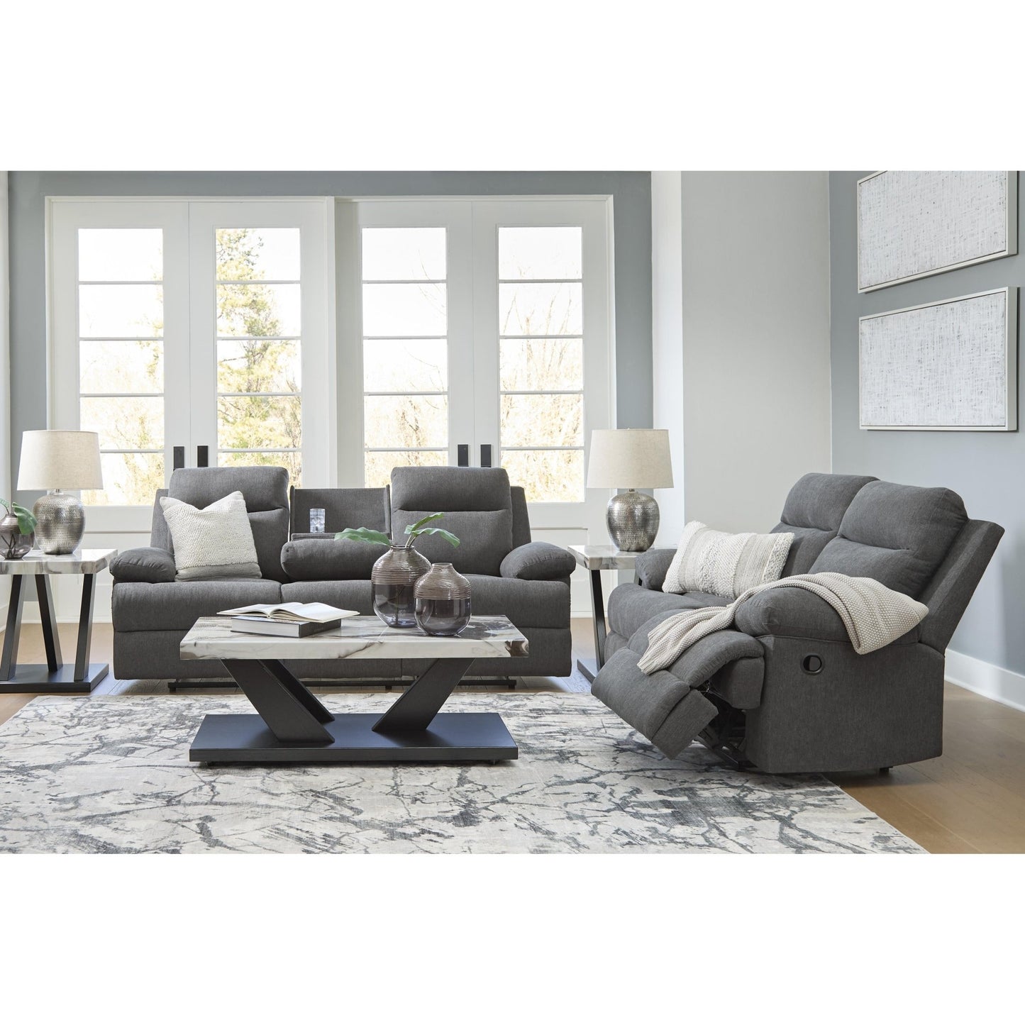 Signature Design by Ashley Side - Swipe PC9140686 Reclining Loveseat - American Furniture of Slidell