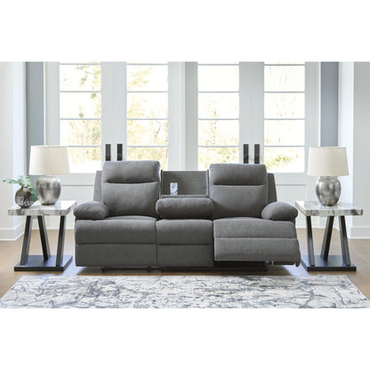 Signature Design by Ashley Side - Swipe PC9140689 Reclining Sofa with Drop Down Table - American Furniture of Slidell