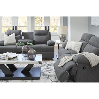 Signature Design by Ashley Side - Swipe PC9140689 Reclining Sofa with Drop Down Table - American Furniture of Slidell