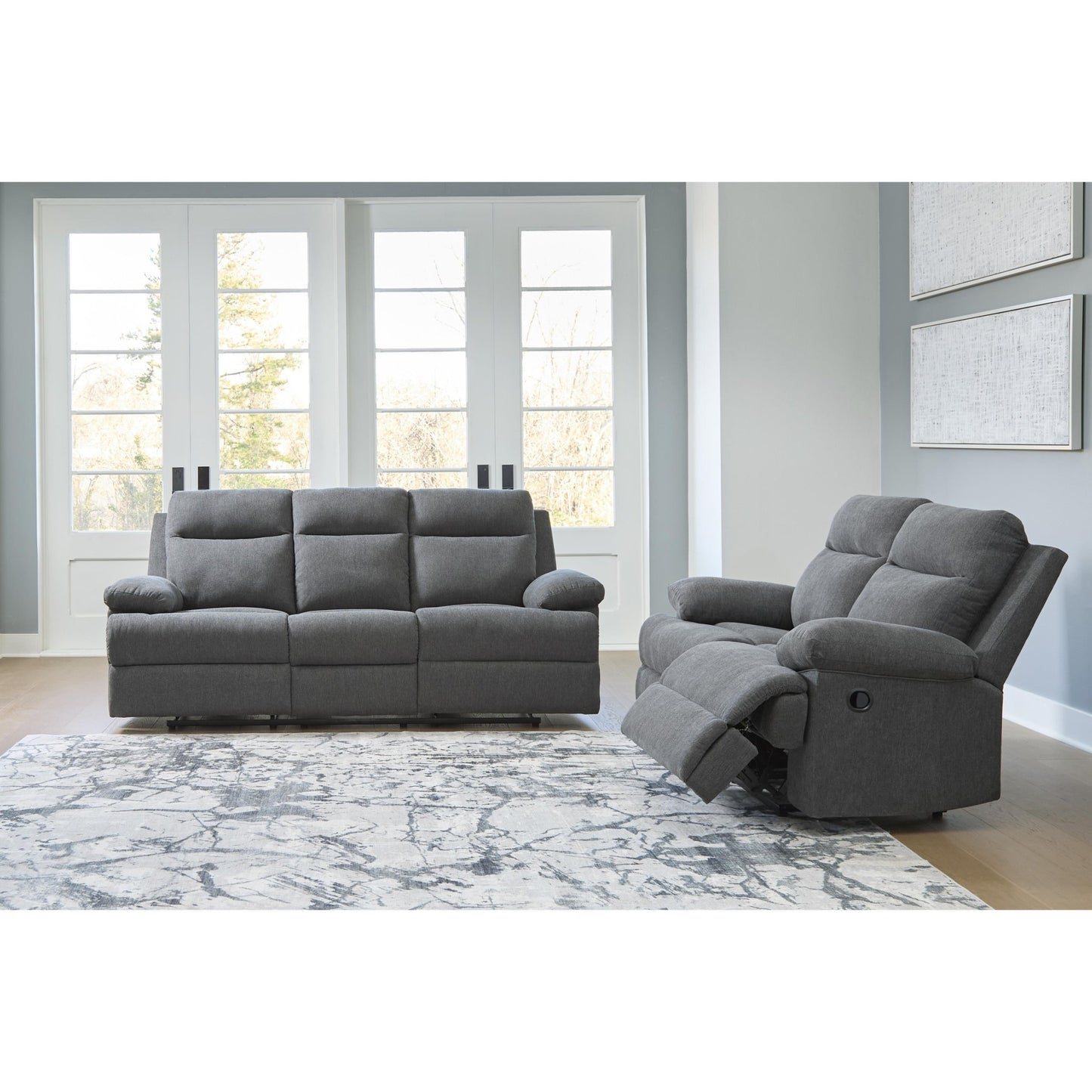 Signature Design by Ashley Side - Swipe PC9140689 Reclining Sofa with Drop Down Table - American Furniture of Slidell