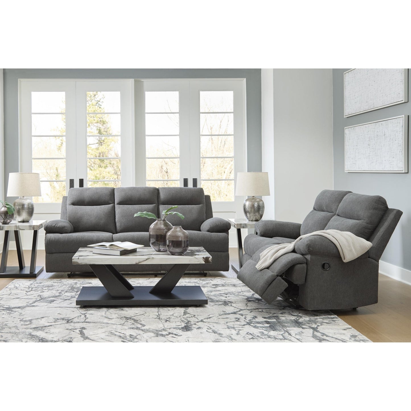 Signature Design by Ashley Side - Swipe PC91406U1 2 pc Reclining Living Room Set - American Furniture of Slidell