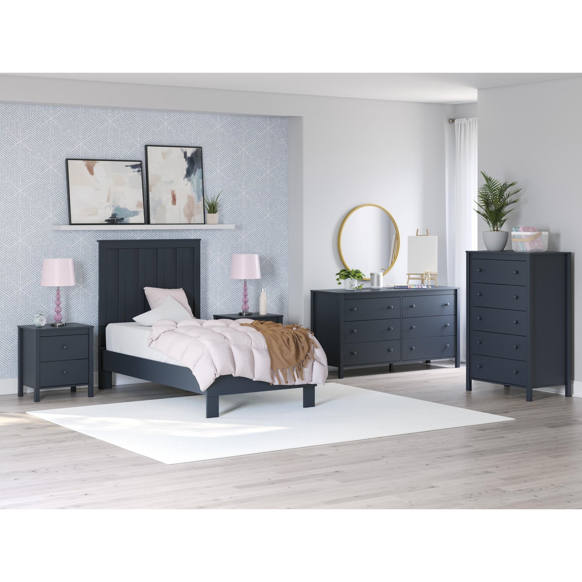 Signature Design by Ashley Simmenfort EB1528B1 Twin Platform Bed - American Furniture of Slidell