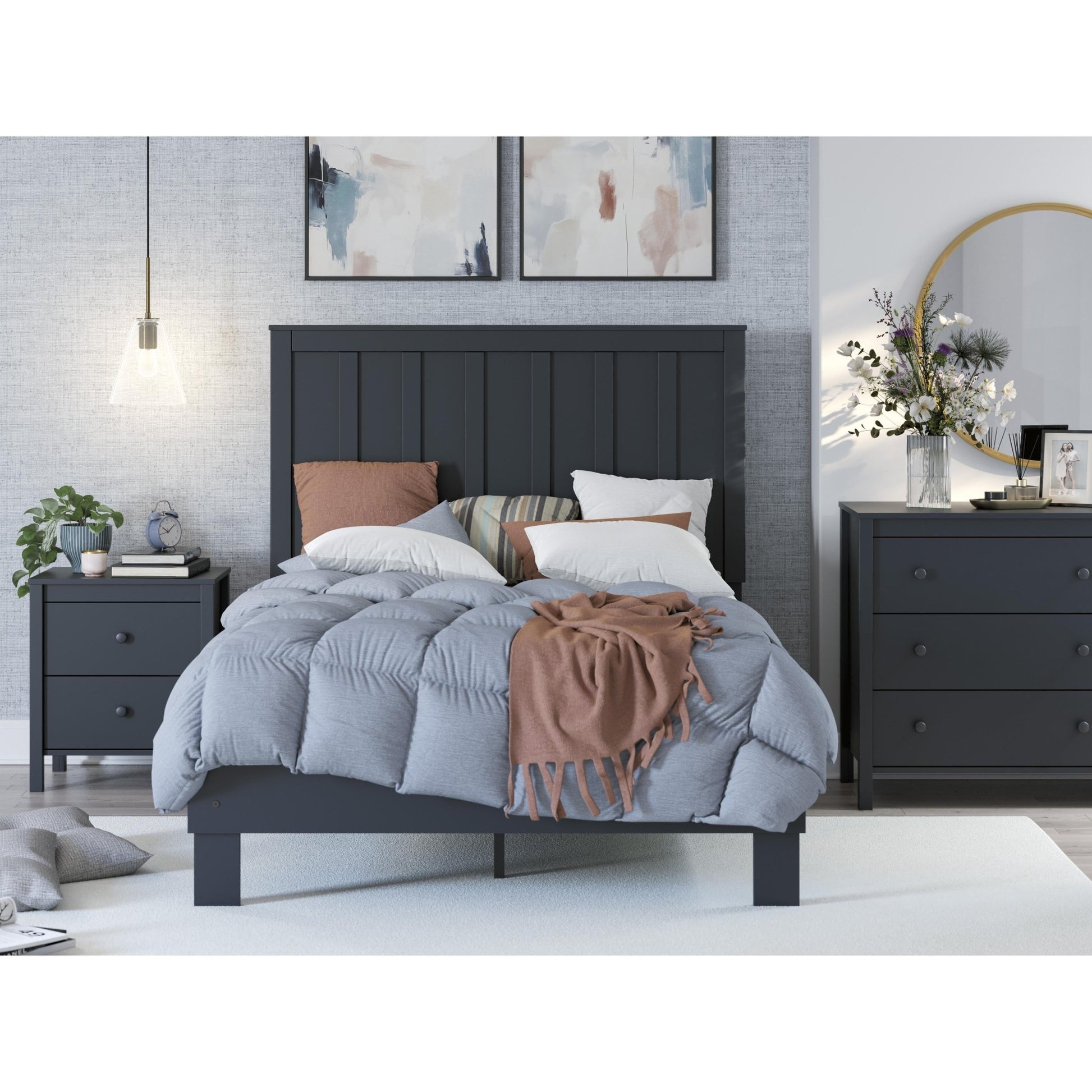 Signature Design by Ashley Simmenfort EB1528B2 Full Platform Bed - American Furniture of Slidell