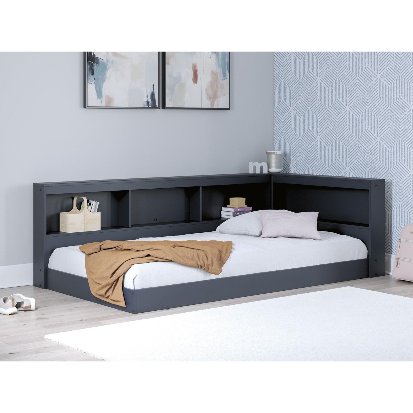 Signature Design by Ashley Simmenfort EB1528B3 Twin Bookcase Storage Bed - American Furniture of Slidell