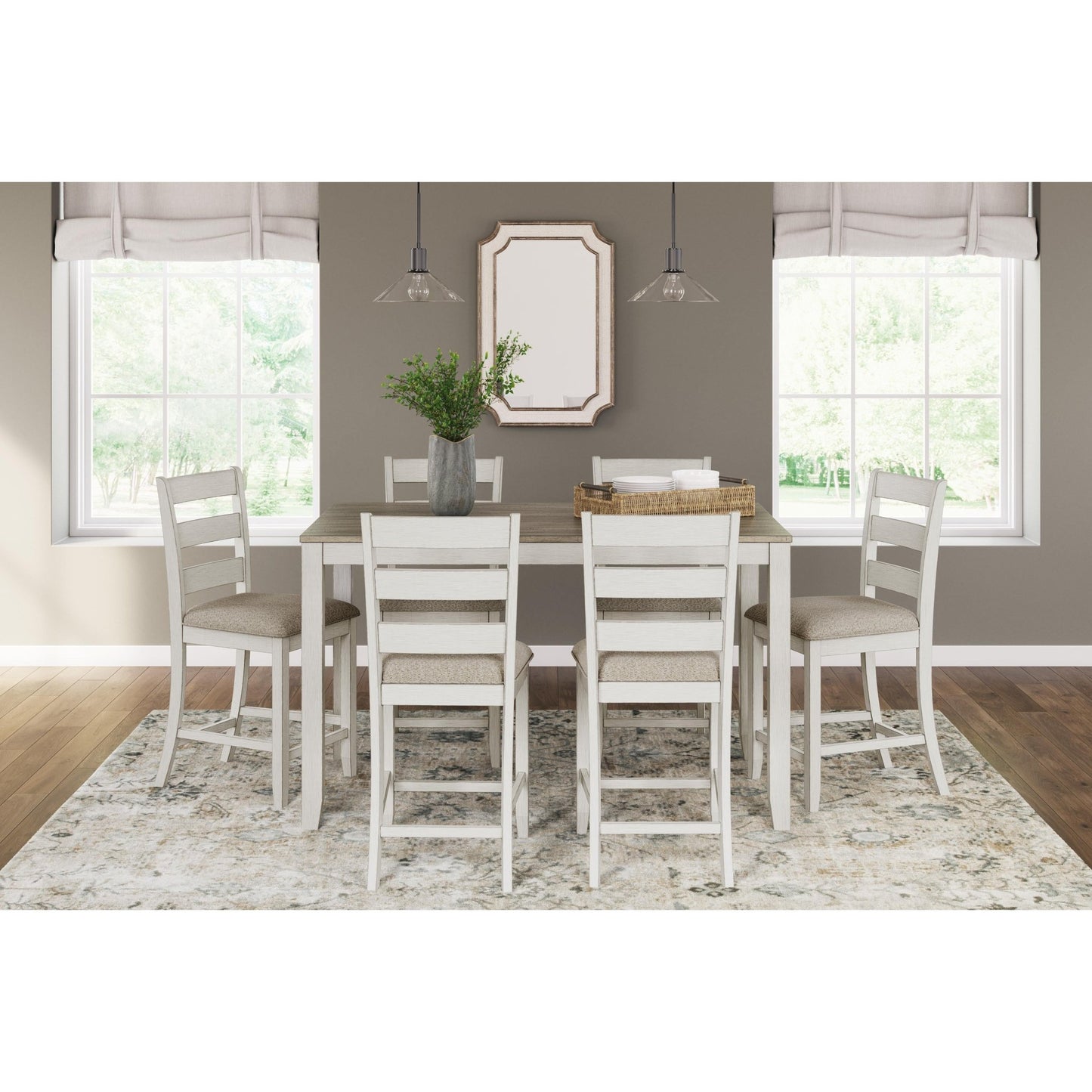 Signature Design by Ashley Skempton D394 - 423 Rectangular Dining Room Counter Table Set - American Furniture of Slidell