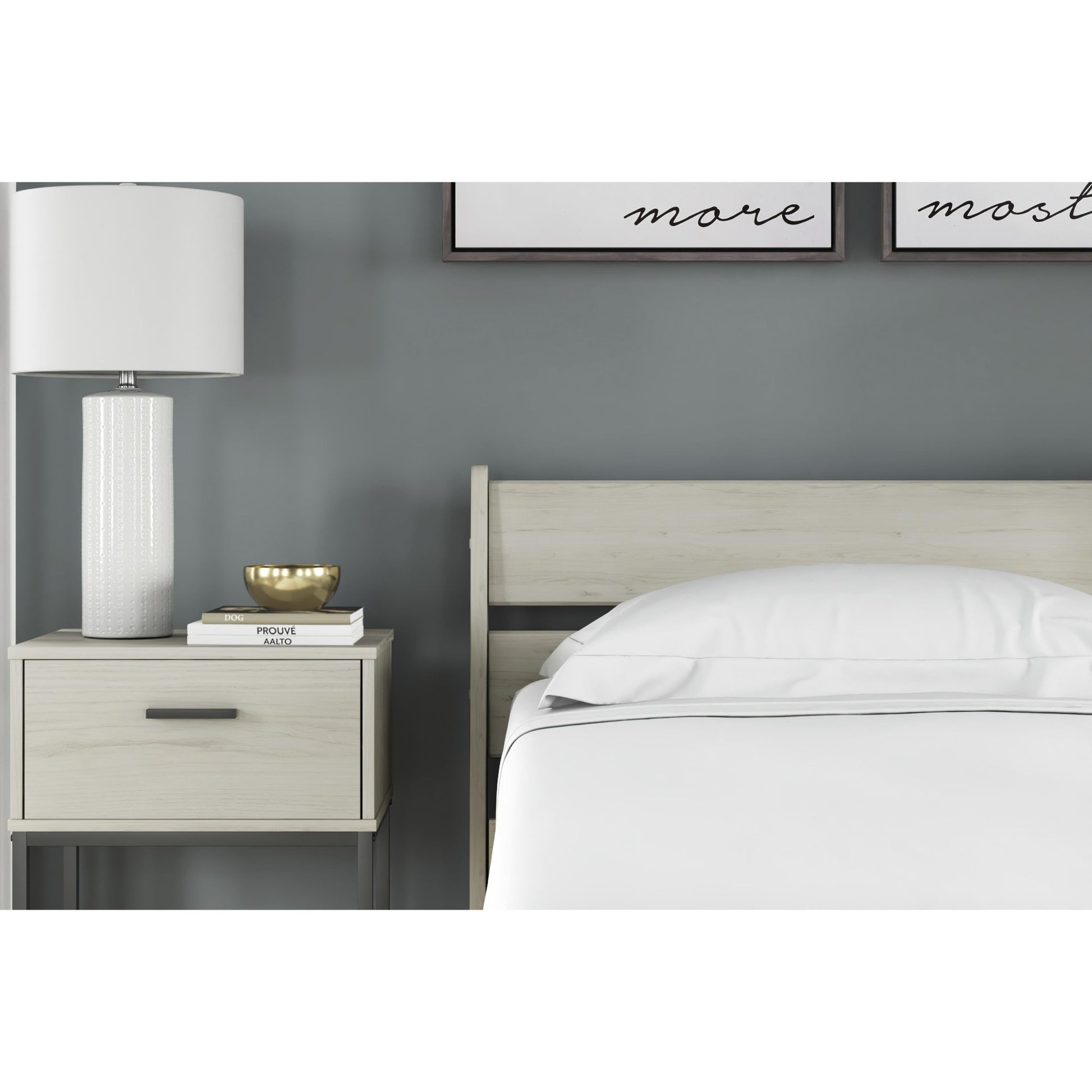 Signature Design by Ashley Socalle EB1864 - 155 Twin Panel Headboard - American Furniture of Slidell