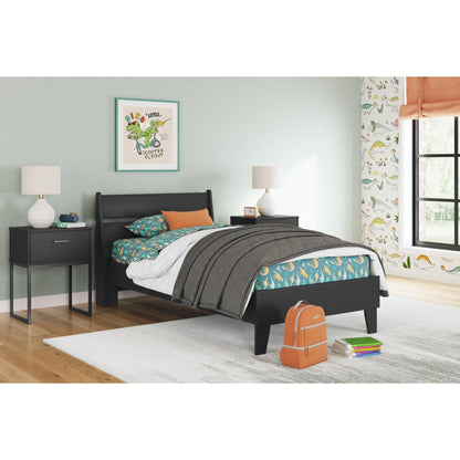 Signature Design by Ashley Socalle EB1865B1 Twin Panel Platform Bed - American Furniture of Slidell